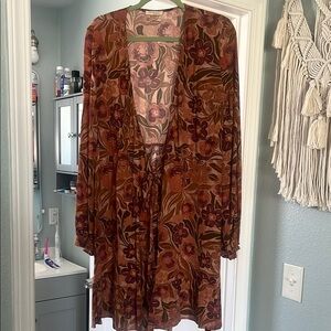 Floral Brown Dress